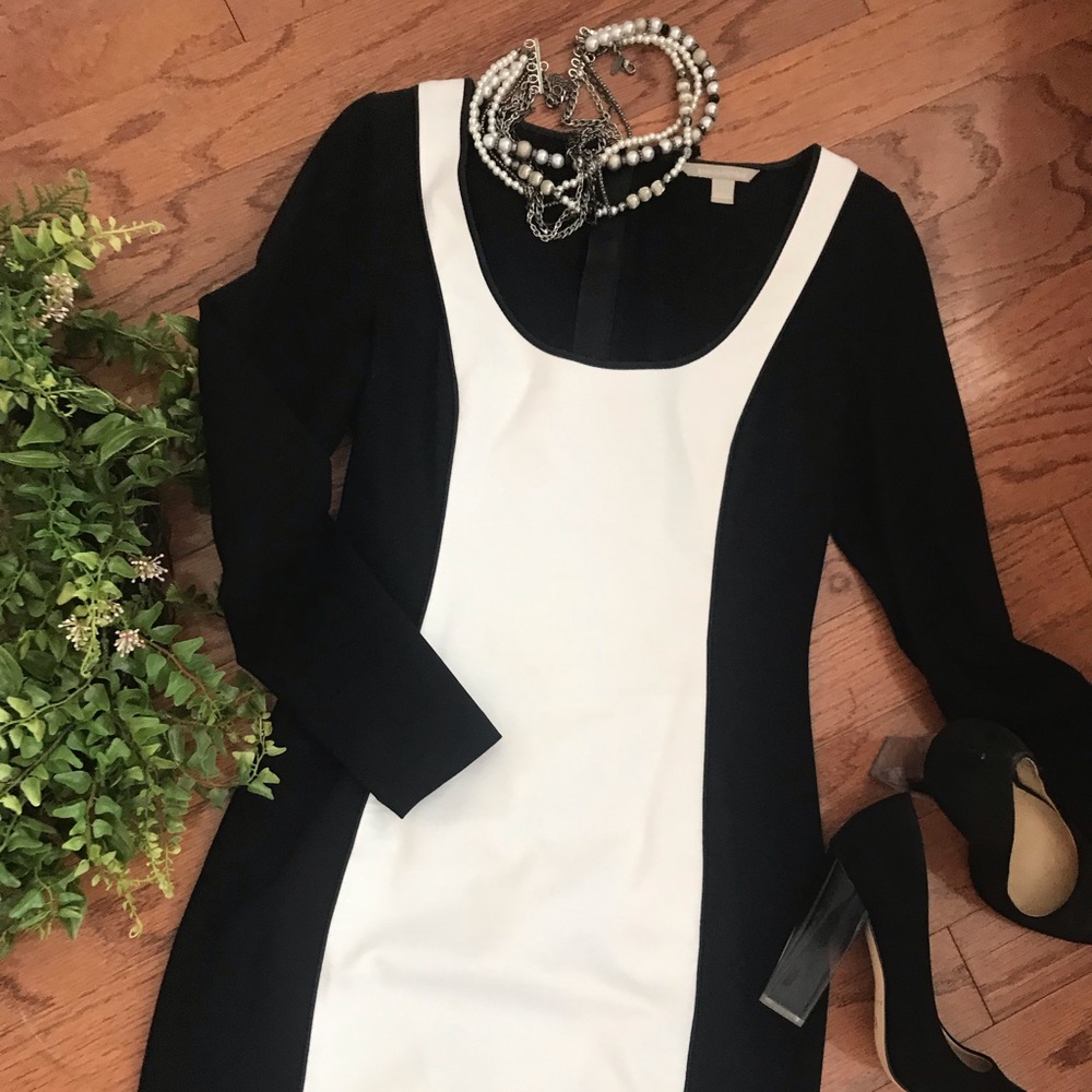 Banana Republic Black and White Dress